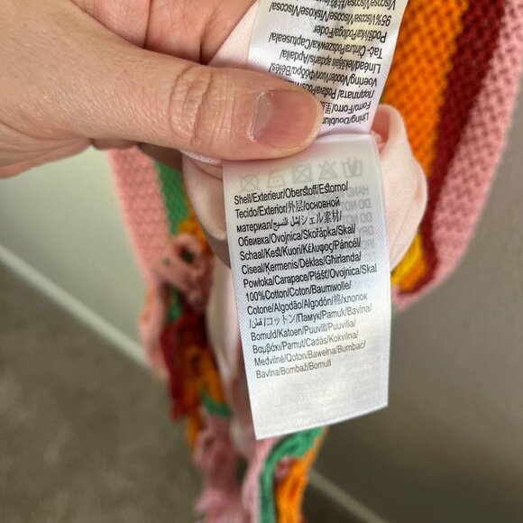 Farm Rio x Anthropologie Sleeveless Multicolor Stripe Crocet Midi Dress XS - Picture 10 of 13